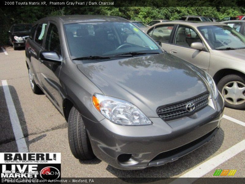 Phantom Gray Pearl / Dark Charcoal 2008 Toyota Matrix XR