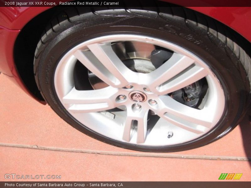 Radiance Red Metallic / Caramel 2008 Jaguar XK XKR Coupe