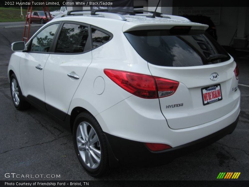 Cotton White / Black/Saddle 2012 Hyundai Tucson Limited