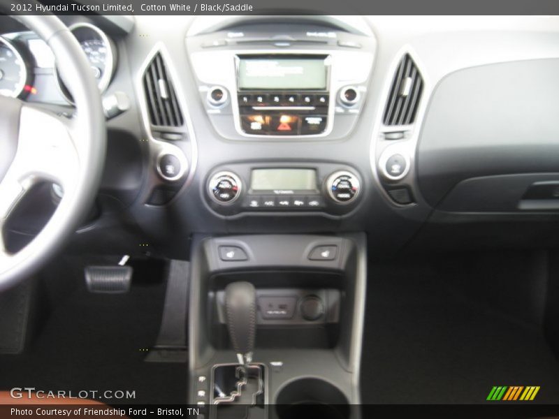 Cotton White / Black/Saddle 2012 Hyundai Tucson Limited