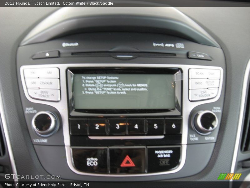 Controls of 2012 Tucson Limited