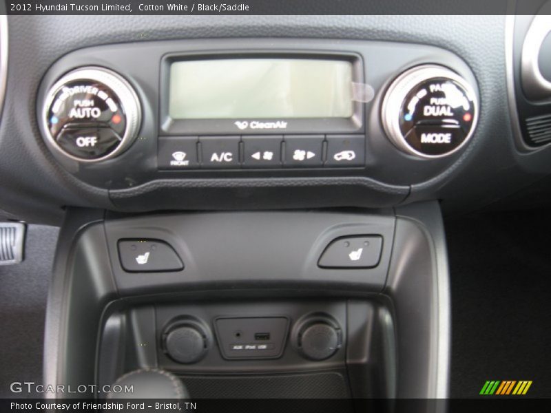 Controls of 2012 Tucson Limited