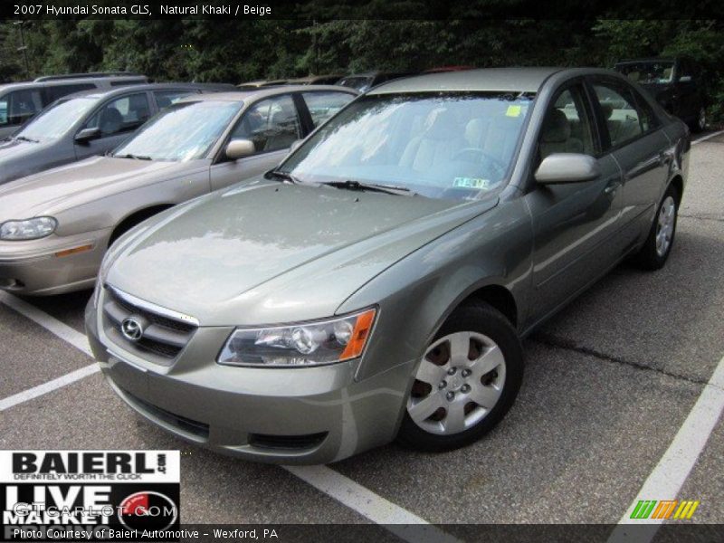 Natural Khaki / Beige 2007 Hyundai Sonata GLS