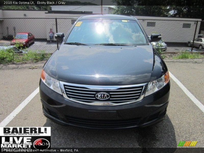 Ebony Black / Gray 2010 Kia Optima LX