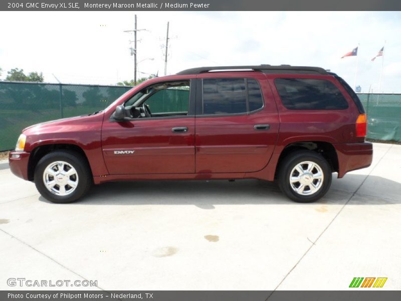 Monterey Maroon Metallic / Medium Pewter 2004 GMC Envoy XL SLE