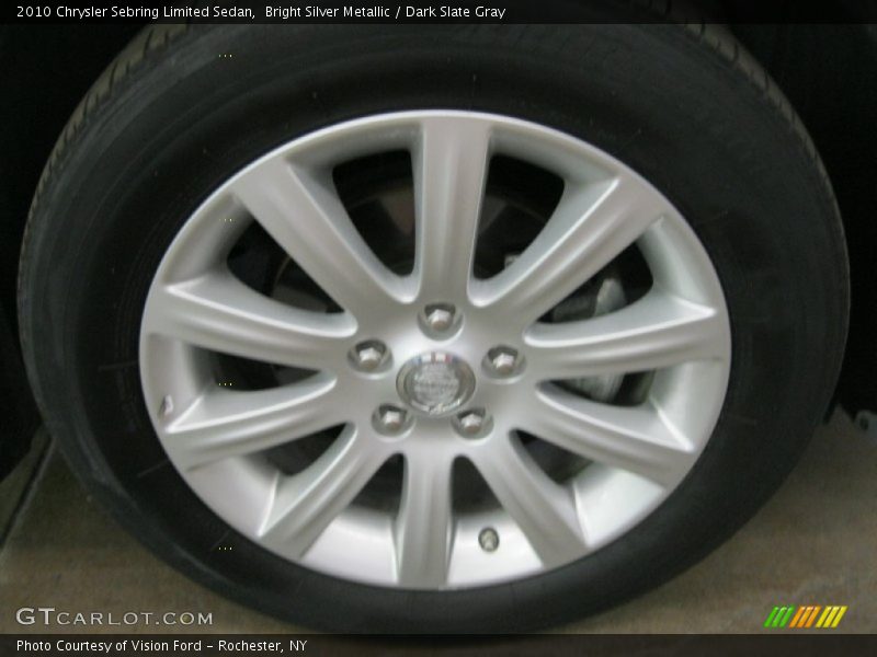 Bright Silver Metallic / Dark Slate Gray 2010 Chrysler Sebring Limited Sedan