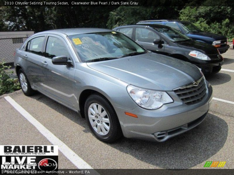 Clearwater Blue Pearl / Dark Slate Gray 2010 Chrysler Sebring Touring Sedan