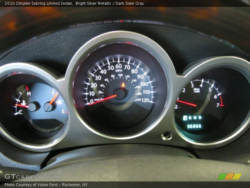 Bright Silver Metallic / Dark Slate Gray 2010 Chrysler Sebring Limited Sedan