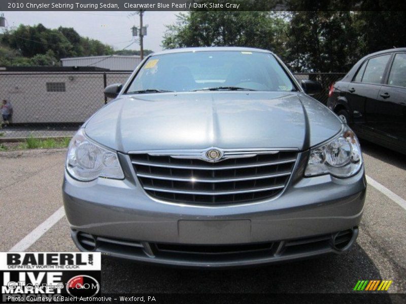 Clearwater Blue Pearl / Dark Slate Gray 2010 Chrysler Sebring Touring Sedan