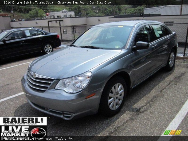 Clearwater Blue Pearl / Dark Slate Gray 2010 Chrysler Sebring Touring Sedan