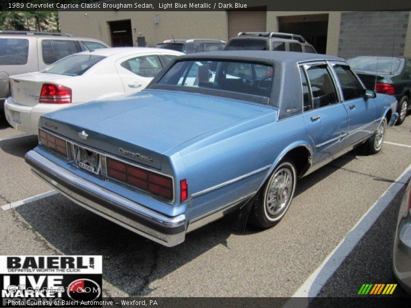 Light Blue Metallic / Dark Blue 1989 Chevrolet Caprice Classic Brougham Sedan