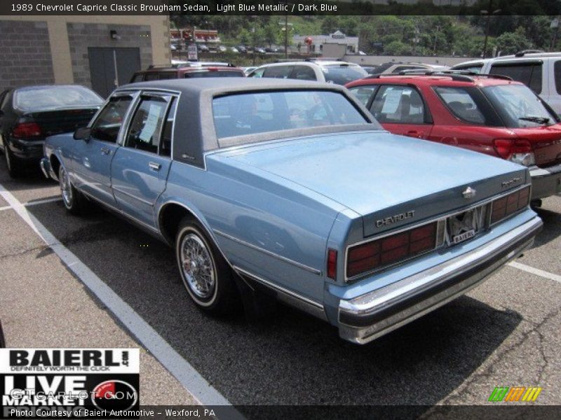 Light Blue Metallic / Dark Blue 1989 Chevrolet Caprice Classic Brougham Sedan