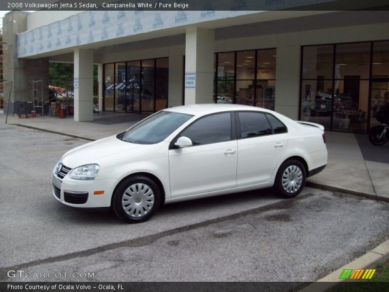Campanella White / Pure Beige 2008 Volkswagen Jetta S Sedan