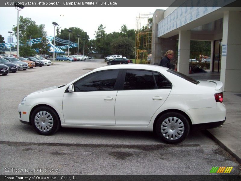 Campanella White / Pure Beige 2008 Volkswagen Jetta S Sedan