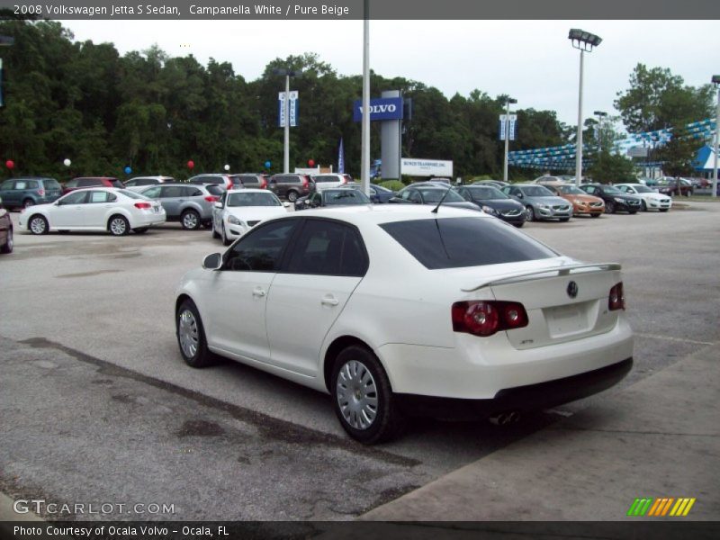 Campanella White / Pure Beige 2008 Volkswagen Jetta S Sedan
