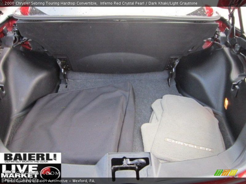 Inferno Red Crystal Pearl / Dark Khaki/Light Graystone 2008 Chrysler Sebring Touring Hardtop Convertible