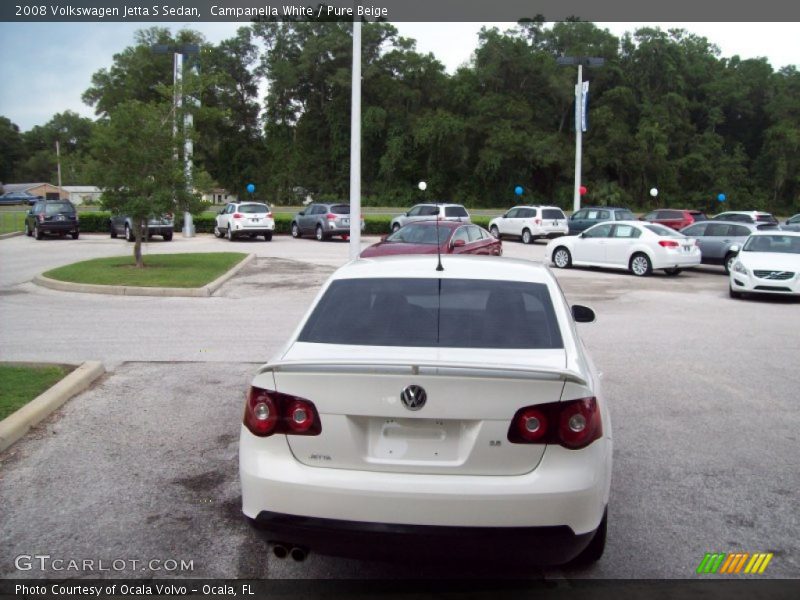 Campanella White / Pure Beige 2008 Volkswagen Jetta S Sedan