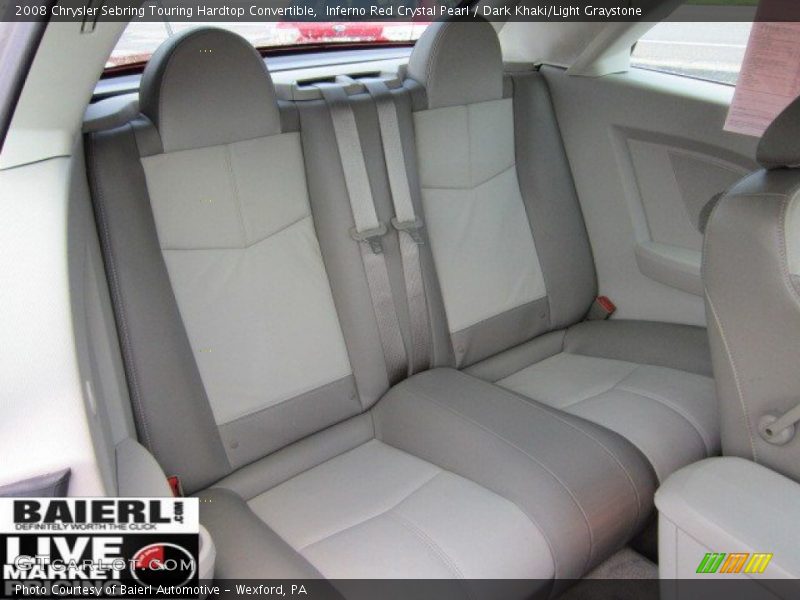 Inferno Red Crystal Pearl / Dark Khaki/Light Graystone 2008 Chrysler Sebring Touring Hardtop Convertible