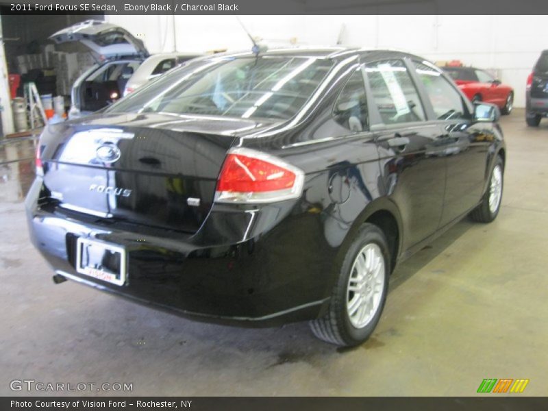 Ebony Black / Charcoal Black 2011 Ford Focus SE Sedan