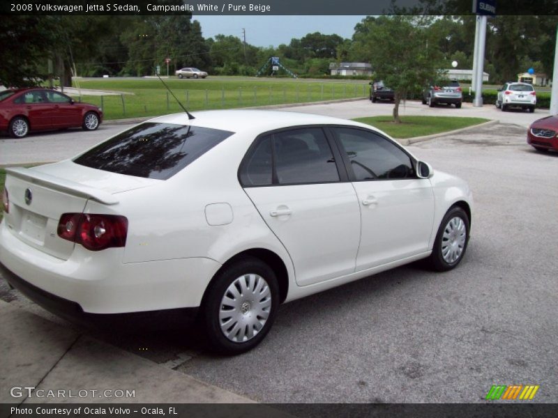 Campanella White / Pure Beige 2008 Volkswagen Jetta S Sedan