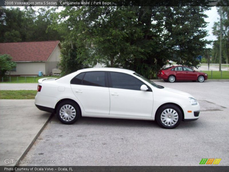 Campanella White / Pure Beige 2008 Volkswagen Jetta S Sedan