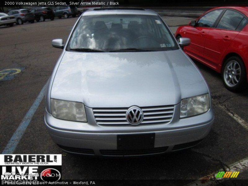 Silver Arrow Metallic / Black 2000 Volkswagen Jetta GLS Sedan
