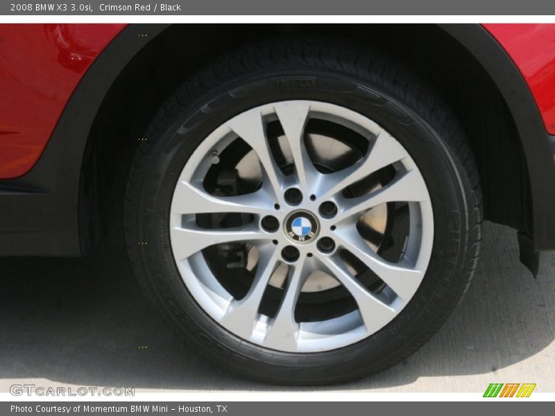 Crimson Red / Black 2008 BMW X3 3.0si