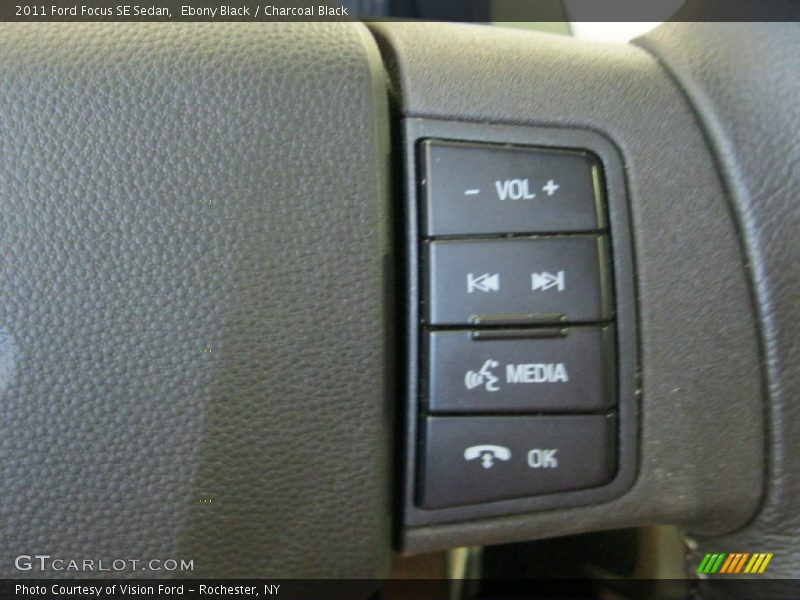 Ebony Black / Charcoal Black 2011 Ford Focus SE Sedan