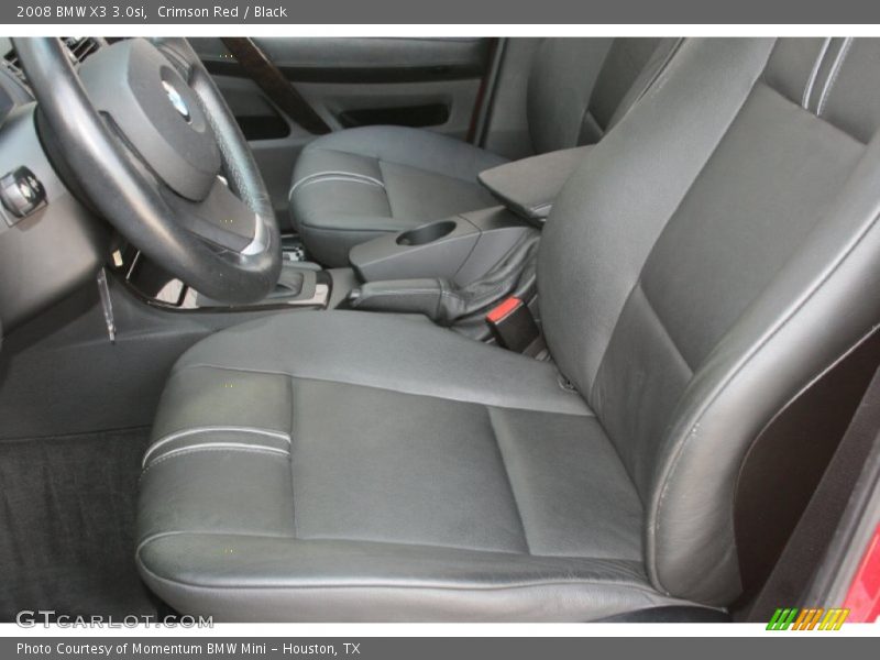 Crimson Red / Black 2008 BMW X3 3.0si