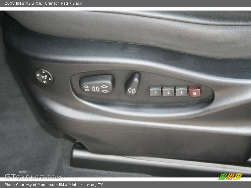 Crimson Red / Black 2008 BMW X3 3.0si