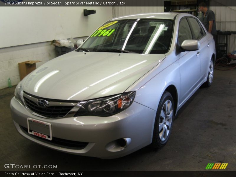 Spark Silver Metallic / Carbon Black 2009 Subaru Impreza 2.5i Sedan