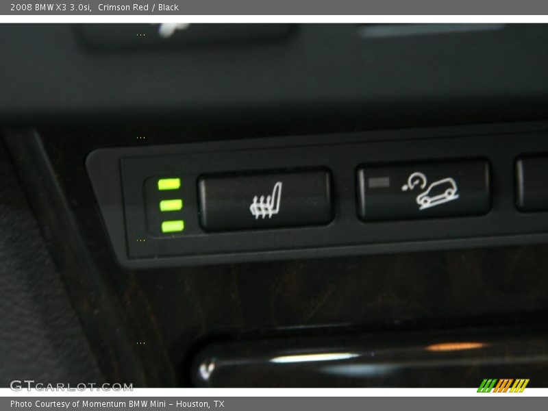 Crimson Red / Black 2008 BMW X3 3.0si