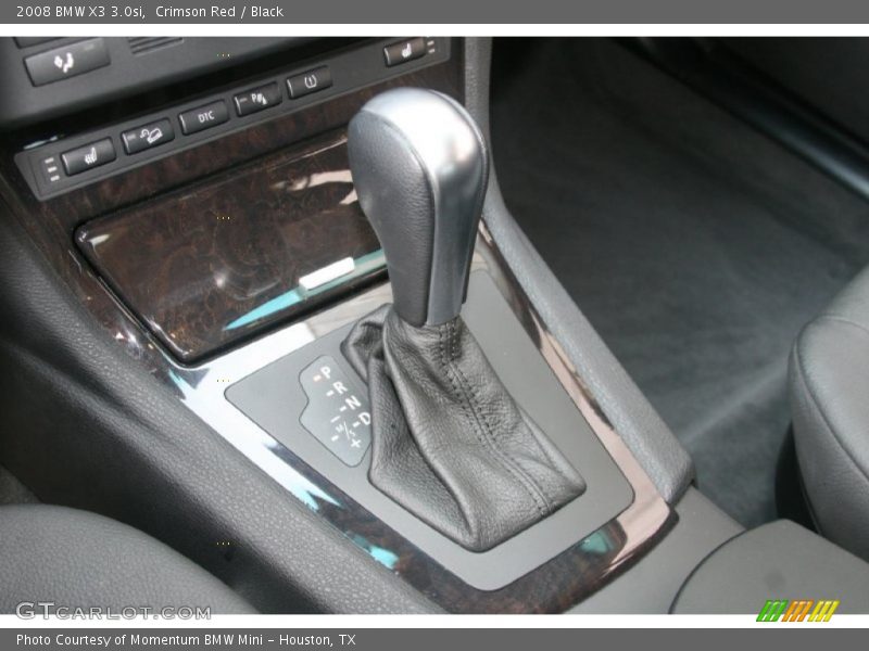 Crimson Red / Black 2008 BMW X3 3.0si