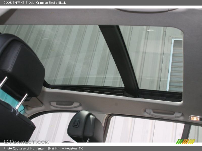 Crimson Red / Black 2008 BMW X3 3.0si