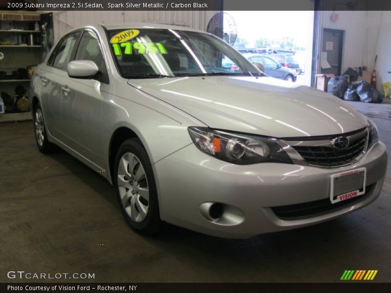 Spark Silver Metallic / Carbon Black 2009 Subaru Impreza 2.5i Sedan