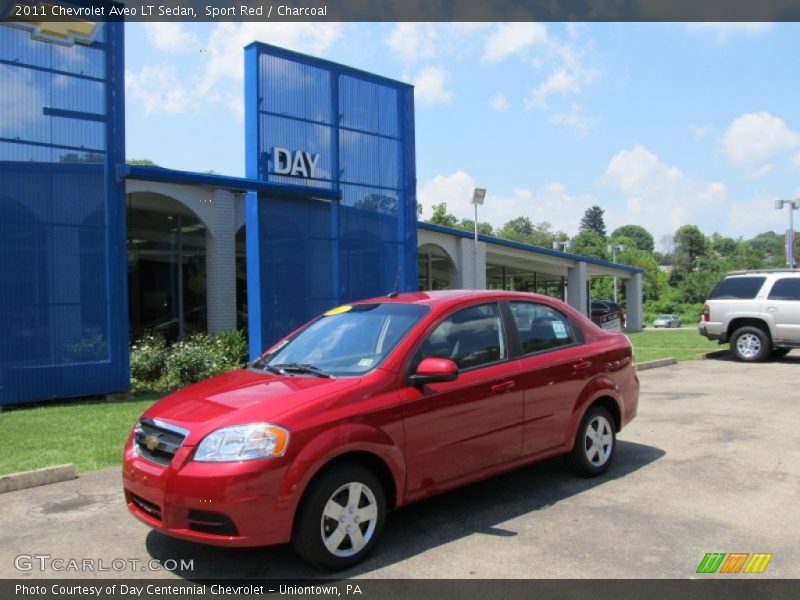Sport Red / Charcoal 2011 Chevrolet Aveo LT Sedan