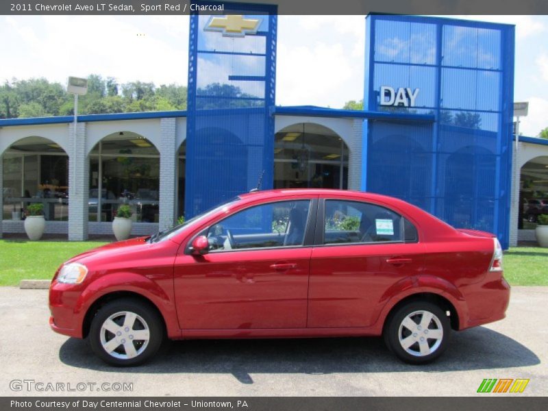 Sport Red / Charcoal 2011 Chevrolet Aveo LT Sedan