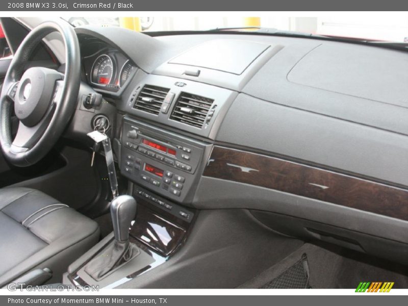 Crimson Red / Black 2008 BMW X3 3.0si