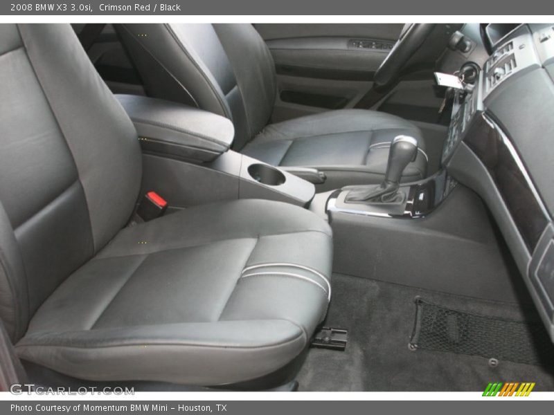 Crimson Red / Black 2008 BMW X3 3.0si