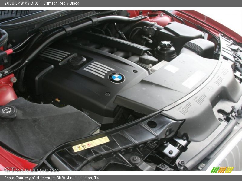 Crimson Red / Black 2008 BMW X3 3.0si