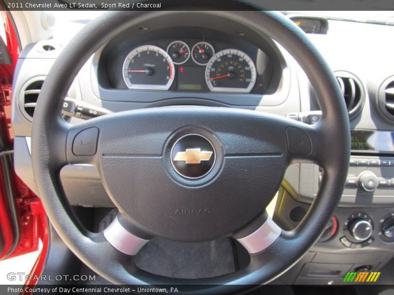 Sport Red / Charcoal 2011 Chevrolet Aveo LT Sedan