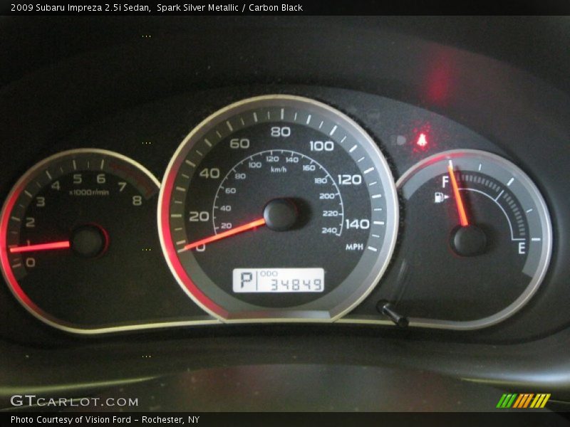 Spark Silver Metallic / Carbon Black 2009 Subaru Impreza 2.5i Sedan