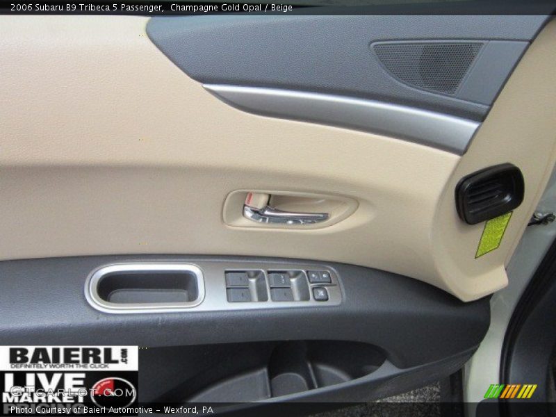 Champagne Gold Opal / Beige 2006 Subaru B9 Tribeca 5 Passenger