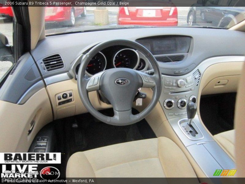 Champagne Gold Opal / Beige 2006 Subaru B9 Tribeca 5 Passenger