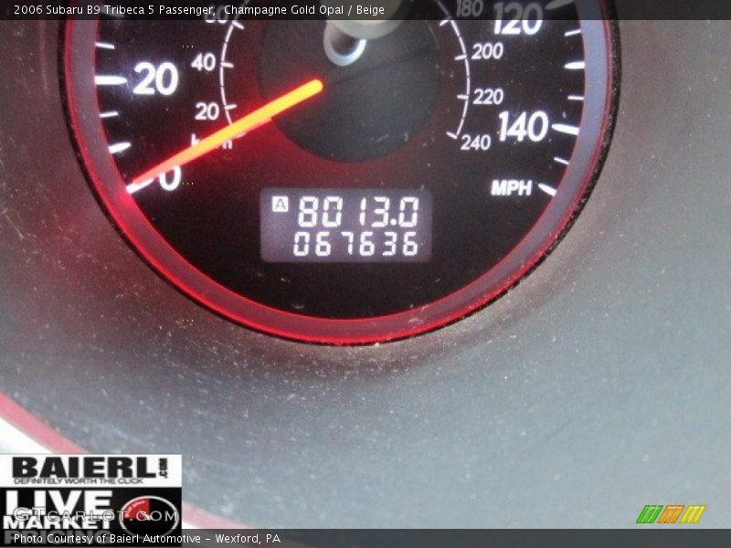Champagne Gold Opal / Beige 2006 Subaru B9 Tribeca 5 Passenger