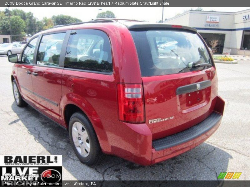 Inferno Red Crystal Pearl / Medium Slate Gray/Light Shale 2008 Dodge Grand Caravan SE