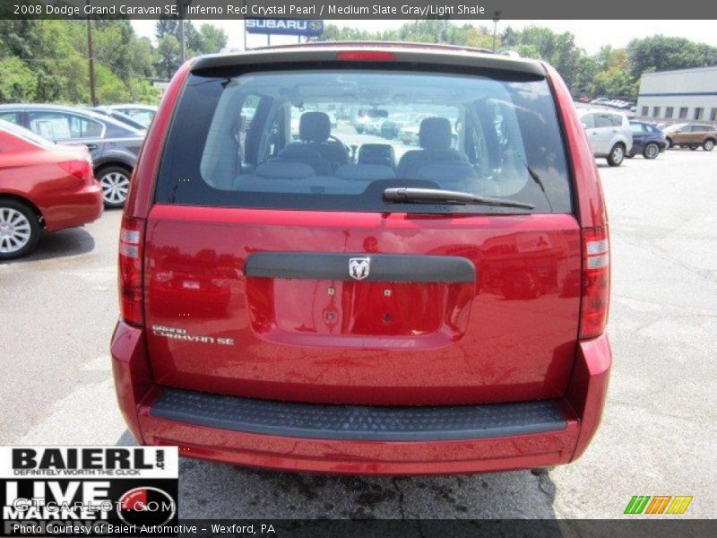 Inferno Red Crystal Pearl / Medium Slate Gray/Light Shale 2008 Dodge Grand Caravan SE