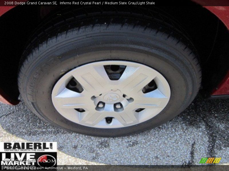Inferno Red Crystal Pearl / Medium Slate Gray/Light Shale 2008 Dodge Grand Caravan SE