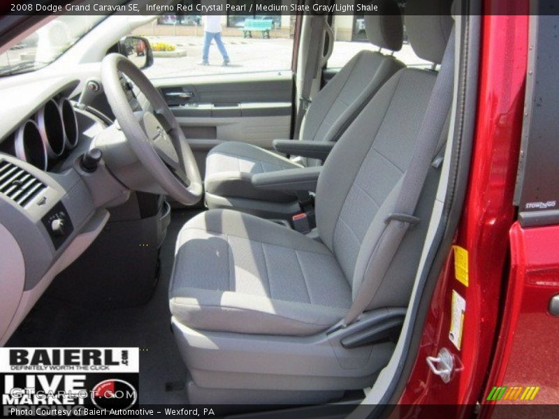 Inferno Red Crystal Pearl / Medium Slate Gray/Light Shale 2008 Dodge Grand Caravan SE