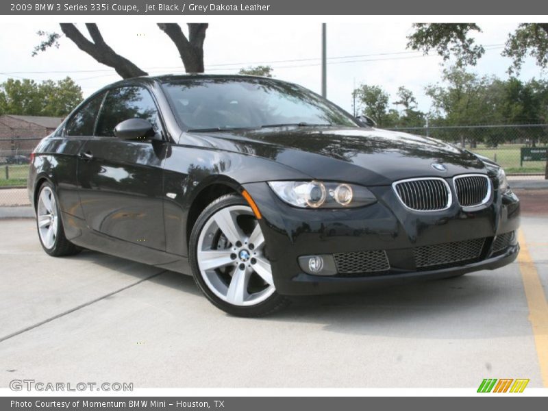 Jet Black / Grey Dakota Leather 2009 BMW 3 Series 335i Coupe